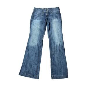 ARIAT Womens Denim Trouser Jeans Wide Leg Size 29L Western Wear